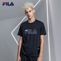 1FILA斐乐官方 FILA X 3.1 Phillip Lim男T恤2019春季新款运动短袖 子夜黑-BK 175/96A/L