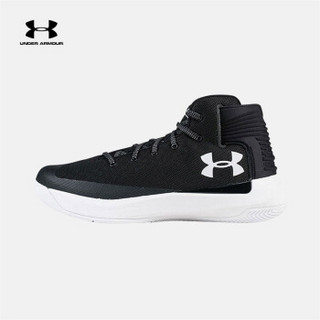 NBA UA男子 金州勇士队 3ZERO 高帮篮球鞋 001黑色/白色/白色 47.5
