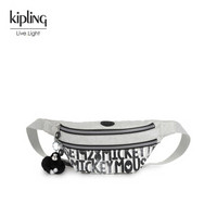Kipling凯浦林2019MICKEY米奇联名款KI0004单肩包斜挎包旅行腰包 灰底米奇字母涂鸦