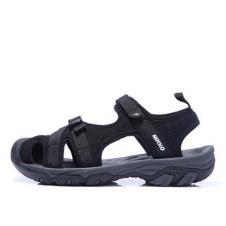 日高（NIKKO） 户外男士防滑沙滩鞋包头护趾运动休闲透气夏季软底凉鞋 新品 BS-540001 001黑色 41