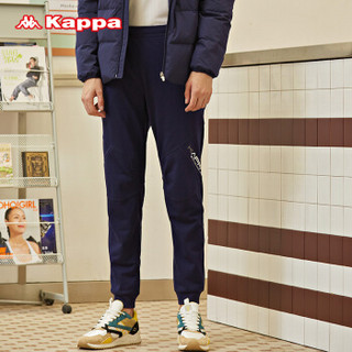 Kappa卡帕 男款运动裤长裤休闲裤卫裤|K0752AK22 A款 深蓝-882 L