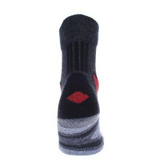 LOWA 德国 户外多功能登山徒步袜子 保暖透气耐磨 中性袜 LXXT043 烟灰色/红色 S