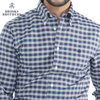 Brooks Brothers/布克兄弟 修身版型 SUPIMA棉休闲衬衫 1000046572 4007-蓝色 M
