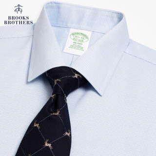 Brooks Brothers/布克兄弟男士秋新品修身免烫正装衬衫1000069144 4003-蓝色 15/32