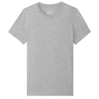 無印良品 MUJI 無印良品 女式 棉圆领短袖T恤 炭灰色 L