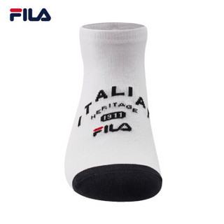 FILA斐乐官方男袜新款休闲舒适透气运动男低腰袜 标准白-WT XS