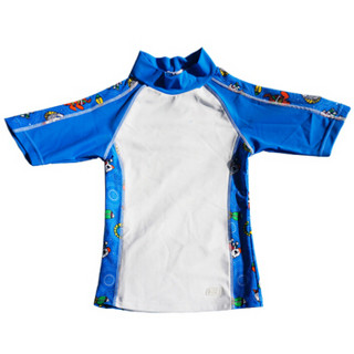澳洲BanZ 儿童游泳防晒透气时尚游泳套装中袖 蓝色怪兽印花(中袖) [2码]2-3岁