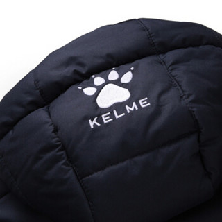 KELME卡尔美秋冬季儿童休闲运动棉服 足球训练保暖棉衣K15P014-2 深蓝/彩蓝 160