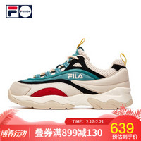 FILA FUSION 斐乐 女子老爹鞋 2019新款跑步鞋休闲鞋复古跑鞋运动鞋女鞋 天空灰-SG-T52W011107A 36.5