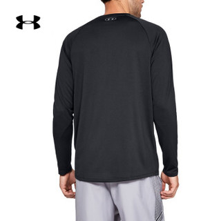安德玛官方 UA Tech 男子 运动长袖T恤 Under Armour-1328496 黑色001 XL