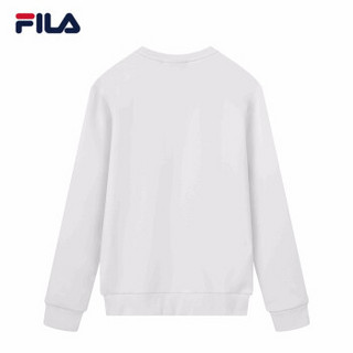 FILA 斐乐官方 套头卫衣男  2019秋季新款运动休闲针织套头衫 标准白-WT 180/100A/XL