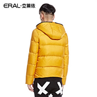 艾莱依2015冬季新款男士青春流行外套加厚羽绒服ERAL9061D 麦穗黄 M