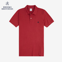 Brooks Brothers/布克兄弟男士2019秋新品Supima棉短袖Polo衫 6002-深红色 L