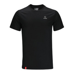 RIGORER 准者 运动短袖跑步T恤男士夏季运动服速干透气短袖圆领上衣 纯正黑 M