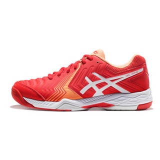 ASICS/亚瑟士 女网球鞋 缓震透气运动鞋 18秋冬新品 GEL-GAME 6 E755Y-10 橘色/白色 37.5