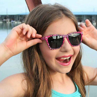 澳洲BanZ男女儿童防晒宝丽来偏光太阳镜墨镜 炫酷系列 飞行员款 — 黑色款 4-10岁