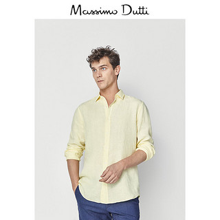 Massimo Dutti 00112003300 男士亚麻衬衫