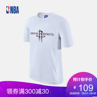 NBA 火箭队 迷彩系列 休闲运动圆领短袖T恤 图片色 M