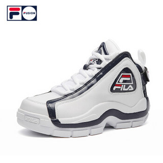 斐乐FILA 2018冬季新品FUSION系列篮球鞋Grand Hill Ⅱ女款休闲鞋 白色/传奇蓝-WV 36.5