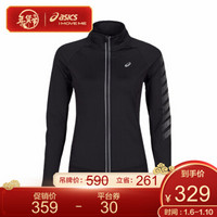 ASICS亚瑟士 新款跑步夹克女运动外套 2012A391-002 黑色 L