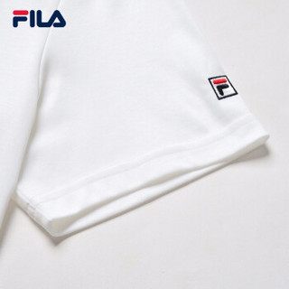 FILA 斐乐官方White Line系列 男子短袖T 2019夏季运动休闲短袖衫男装 标准白-WT 175/96A/L