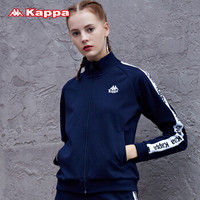 Kappa卡帕 串标情侣男女款运动卫衣休闲长袖开衫外套|K0852WK56D 女款 罗马蓝-882 L