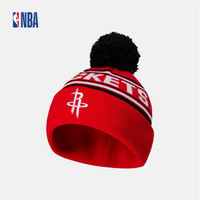 NBA童装 休斯顿火箭队 助威保暖毛球可爱 帽子童帽 红色 红色 均码