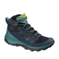 萨洛蒙（Salomon）女款轻便耐久徒步鞋OUTline Mid GTX W 藏青色404846 UK5.5(38 2/3)