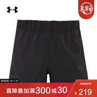 Under Armour 安德玛官方 UA女子 Unstoppable 运动短裤-1342669 黑色010 XL