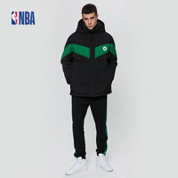 NBA 凯尔特人队撞色拼接运动羽绒服 XL