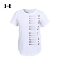 Under Armour 安德玛官方 UA女童 SPWW 运动短袖T恤-1330266 白色100 童XL