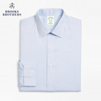 Brooks Brothers/布克兄弟男士秋新品修身免烫正装衬衫1000069144 4003-蓝色 14/H/3