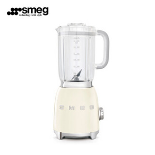 Smeg 斯麦格 意大利进口 复古果汁机榨汁机破壁机 电动搅拌辅食机 BLF01 奶白色