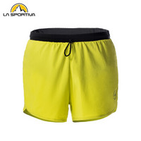 LA SPORTIVA拉思珀蒂瓦 运动短裤男夏季透气速干薄款马拉松健身跑步Pace ShortJ03 黄色 XL（欧码）