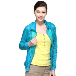 思凯乐(scaler) 户外皮肤衣女款轻薄透气便携可收纳皮肤风衣f5020009