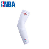 NBA 湖人勇士骑士 球队款 运动护具 篮球护臂 1双装 WLTJS163 火箭队白色 S/M