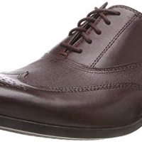 Clarks 其乐 Gilmore Wing 男士布洛克烤花皮鞋 棕色 7 UK