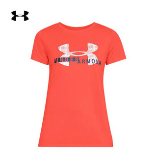 Under Armour 安德玛UA女子Tech Graphic短袖T恤-1318143 粉色877 L