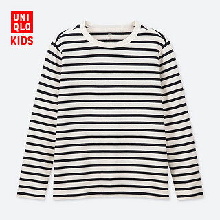 UNIQLO 优衣库 414239 儿童条纹圆领T恤