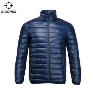 准者新款 冬季保暖外套    短款羽绒服 藏青 XS(165cm以下)