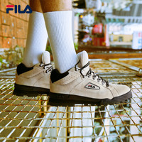 FILA 斐乐官方 男子复古工装鞋W系列TRAIL BLAZER 燕麦色-OM 42.5