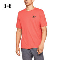 安德玛官方UA Sportstyle男子运动短袖T恤Under Armour1326799 橙色811 M