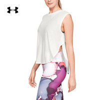 安德玛官方 UA Breathe 女子 运动背心 Under Armour-1328822 白色112 L