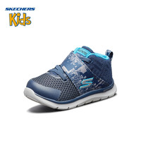 SKECHERS 斯凯奇 95057N 男童高帮魔术贴运动鞋