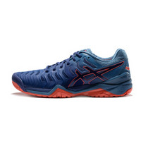 ASICS/亚瑟士男网球鞋透气18秋冬防滑跑步鞋GEL-RESOLUTION 7 E701Y-400 蓝色 46