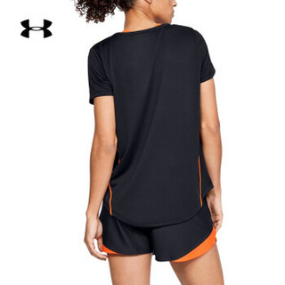 Under Armour 安德玛官方 UA女子 Fit Kit 运动短袖T恤-1349100 黑色001 XS