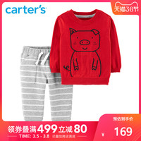 Carter's 婴幼儿针织衣裤子 新年套装