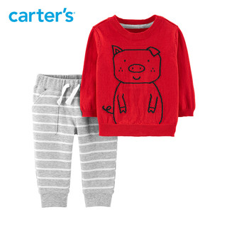 Carter's 婴幼儿针织衣裤子 新年套装