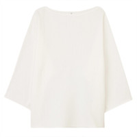 無印良品 MUJI 無印良品 女式 棉莫代尔宽版毛衣 白色 女式 ONE SIZE