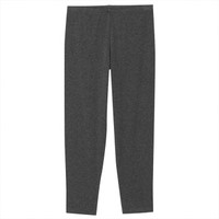 無印良品 MUJI  女式 弹力天竺 七分长收腿裤 炭灰色 XL